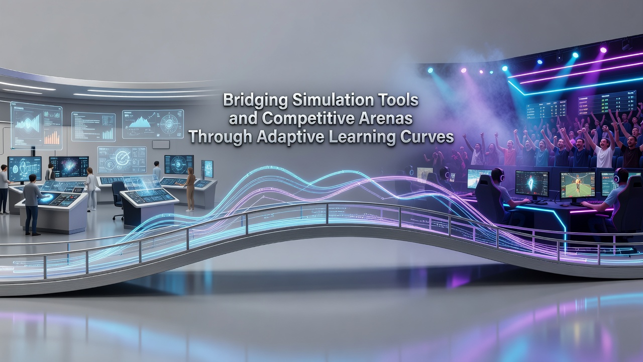 Simulation interface displaying adaptive training modules for competitive performance analysis