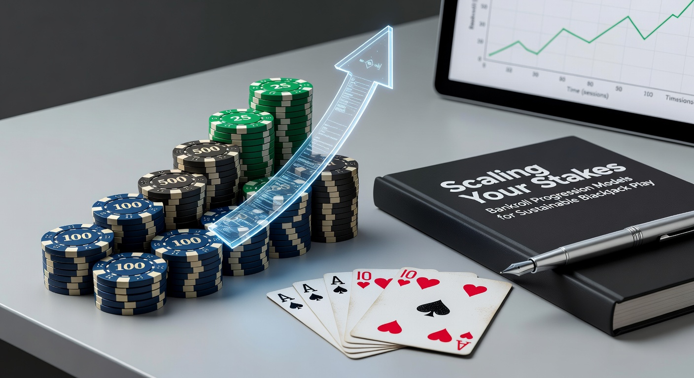 Line graph depicting various bankroll progression curves over thousands of blackjack hands, highlighting sustainable growth versus aggressive models