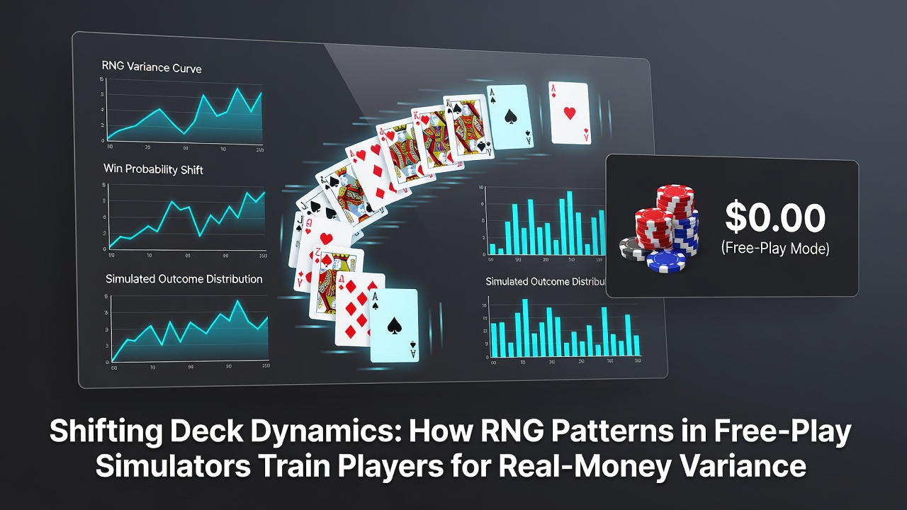 Portable device displaying side-by-side free-play and real-money blackjack sessions with deck counters active