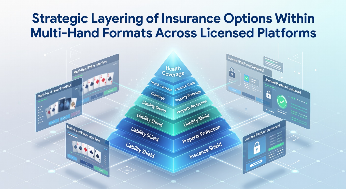 Multi-hand blackjack interface showing insurance options across simultaneous plays on a licensed platform