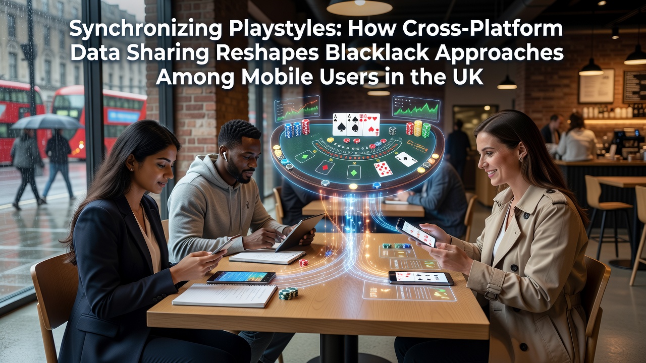 Mobile blackjack players in the UK using synced apps across devices to share playstyle data